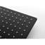 Pomme de douche au plafond noir mat avec support robuste de 16 po - Noir, style moderne