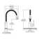 Pursuit Single Hole Laundry Faucet with Flexible Spout