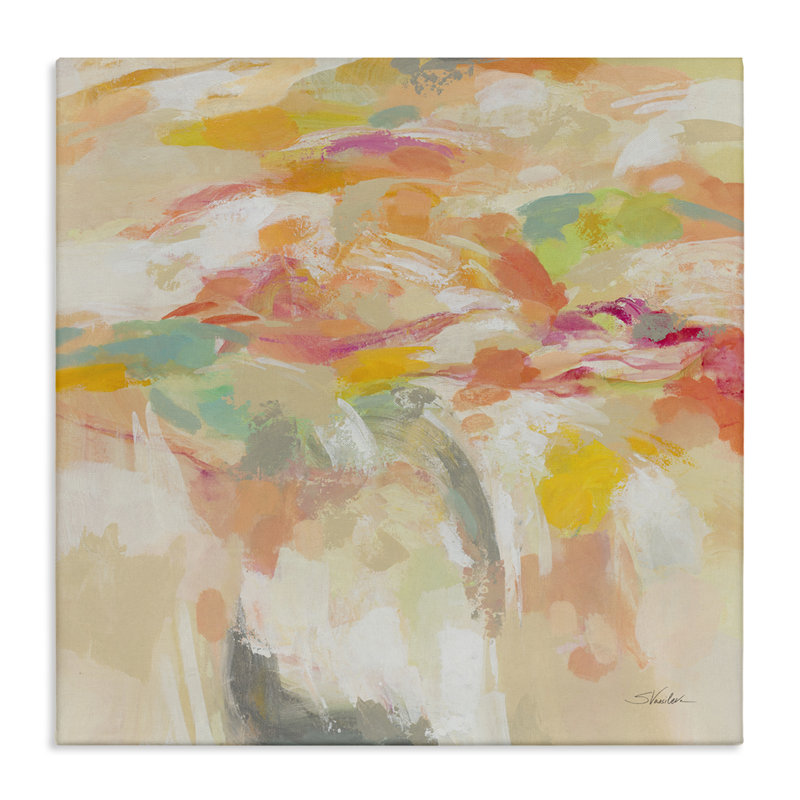 «Summer Solstice Abstraction», art mural sur toile par Silvia Vassileva, H 24 po x l 24 po