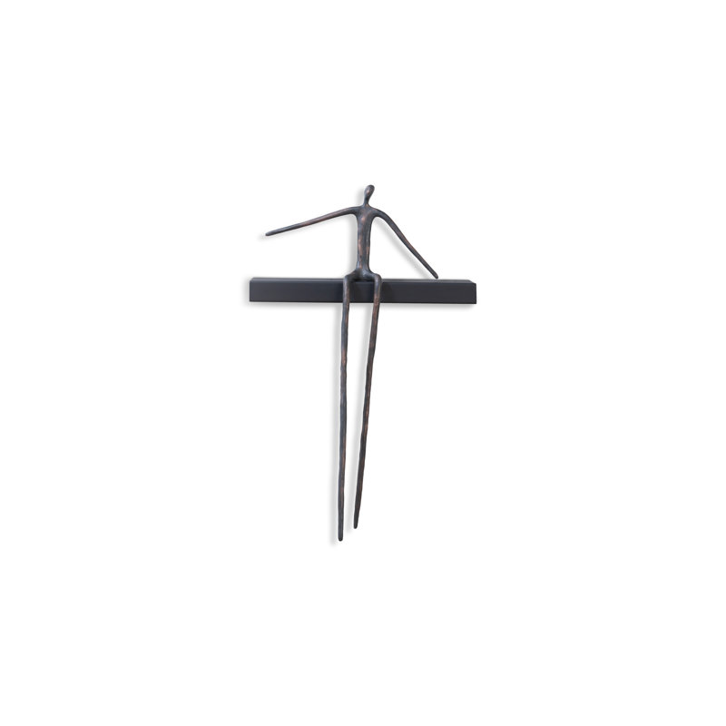 Moveable Man on Short Shelf Sitting Wall Décor
