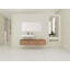 Meuble-lavabo mural 60 po avec lavabo en résine et tiroir à fermeture en douceur 60 po