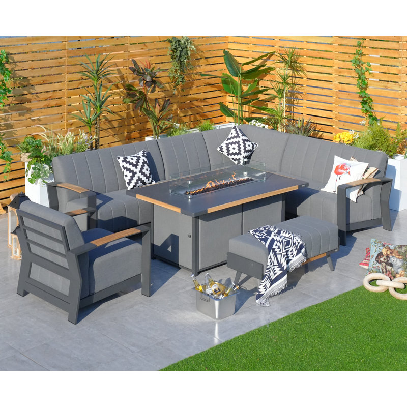 Stills 7 - Person Patio Conversation Set with Cushions