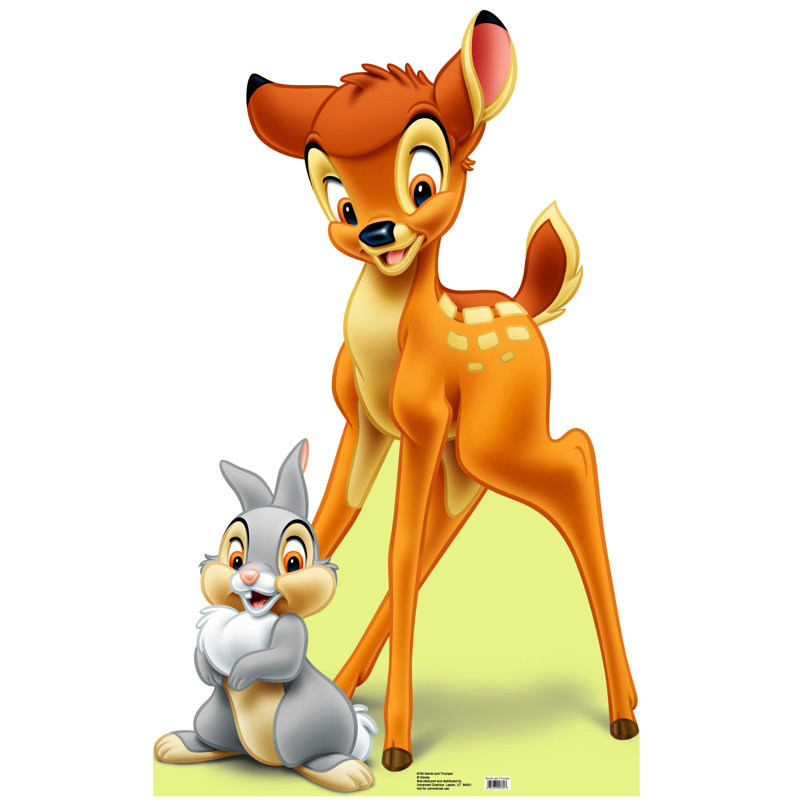 Disney Bambi and Thumper Life-Size Cardboard Standup