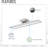 1-Light Dimmable LED Brushed Nickel Vanity Light