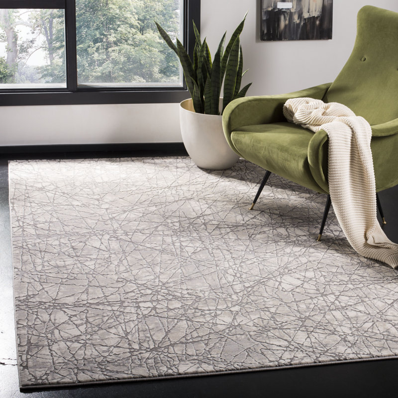 Edvin Performance Abstract Rug, Rectangle 3'3" x 5'