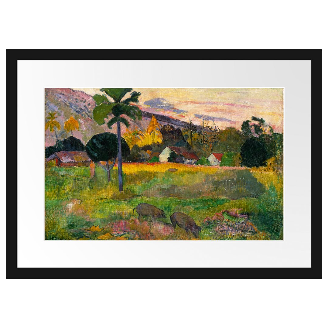 Gerahmter Kunstdruck May Day von Paul Gauguin