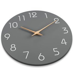 Solid + Manufactured Wood Wall Clock