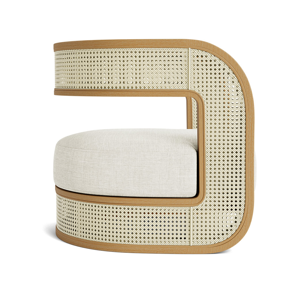 Elloise Linen Barrel Chair