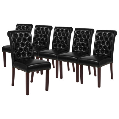 HERCULES Series Parsons Chair with Rolled Back, Accent Nail Trim
