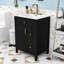 Contemporary Wood Bathroom Vanity with Premium Ceramic Basin, Soft-Close Door and Ample Storage-1564542193