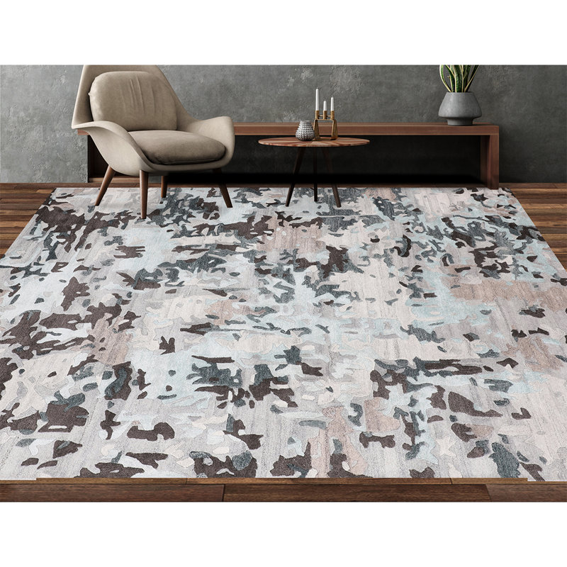 Abstract Area Rug, Runner 2'7" x 10'