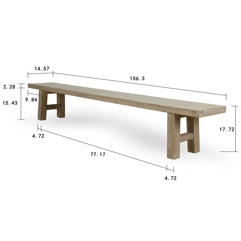 Banc en bois Dayany