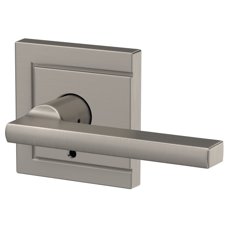 Custom Latitude Non-Turning Lever with Upland Trim, Satin Nickel
