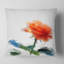 Coussin à imprimé floral orange et rose avec éclaboussures-30746228-30746224
