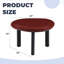 Table d'appoint Striking Crimson