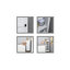 Armoire de rangement Mirto de 48 po avec porte coulissante de style grange-361027401