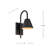 Eclipse Curved Arm Modern Wall Light
