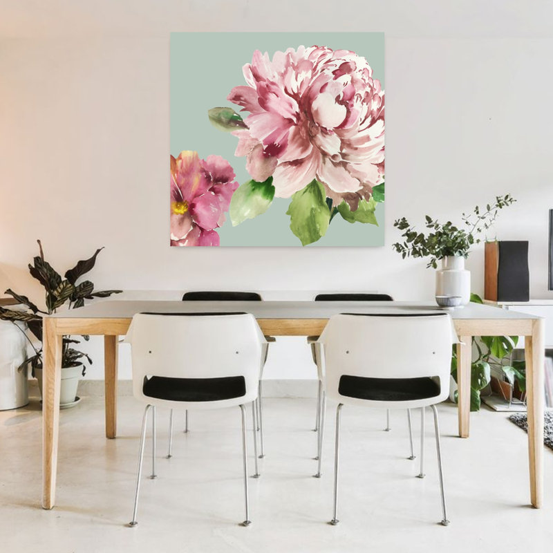 Pink Peony I 1 Piece Wrapped Canvas Wall Art, 91.44cm H x 91.44cm W
