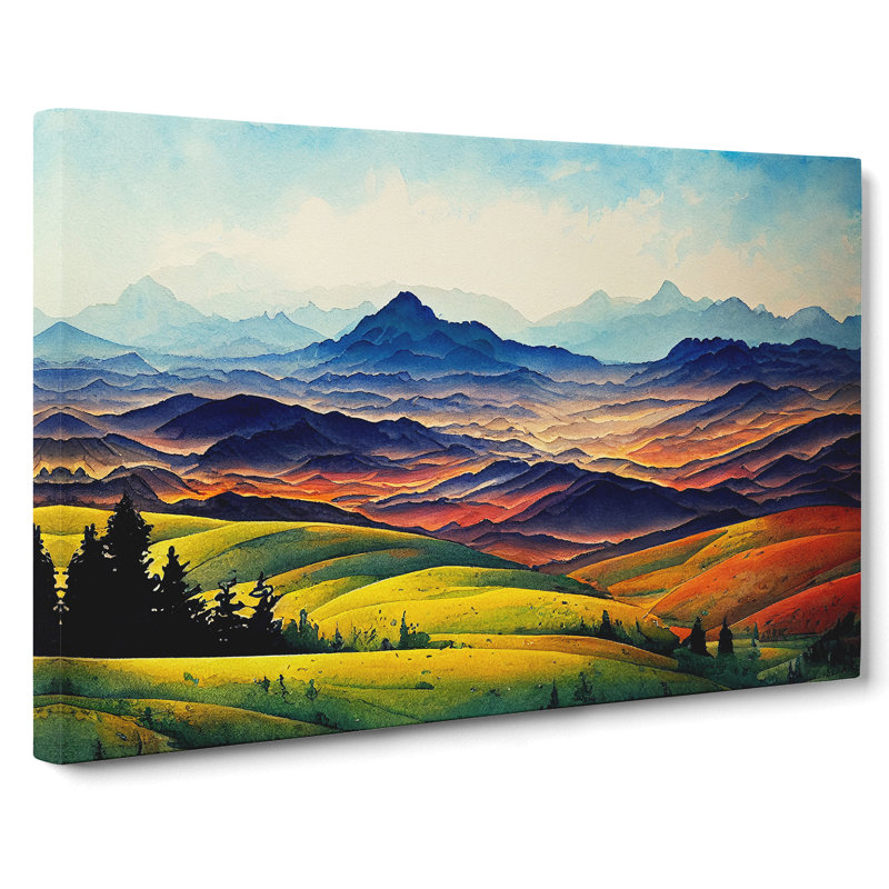 Spring Mountain Scene Vol.1 - Wrapped Canvas