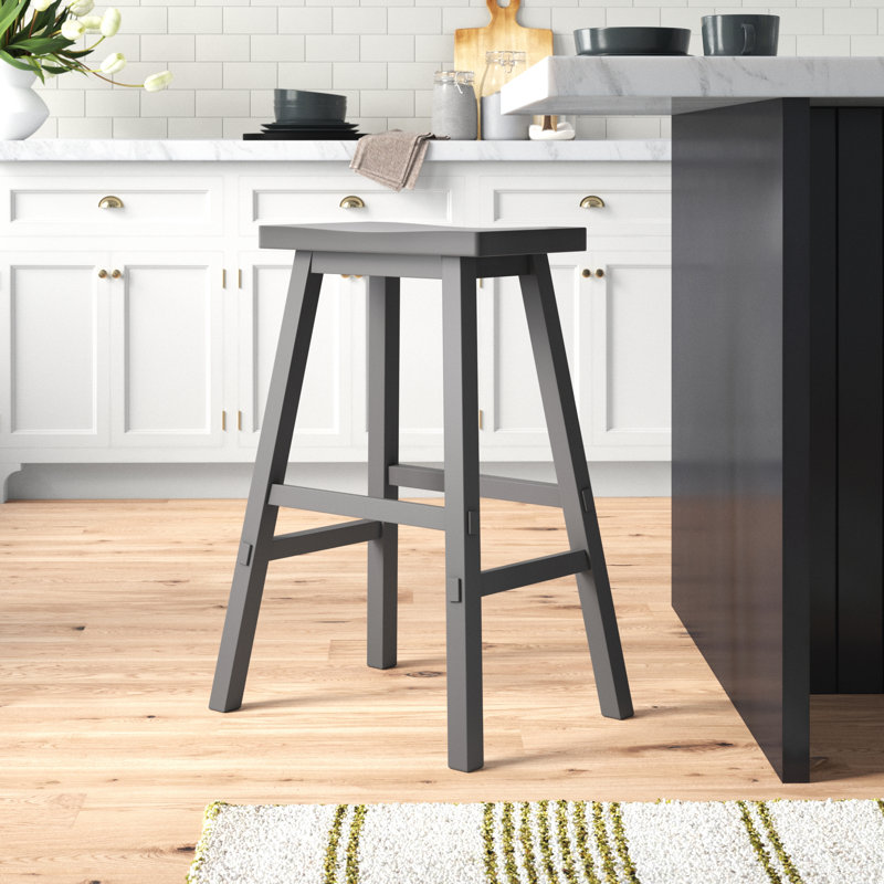 Knaack Barstool w/ Chair Glides, Gray, Bar Stool (30" Seat Height)