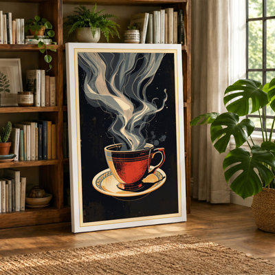 Steaming Moment Vintage - Wrapped Canvas