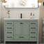 Ensemble de meuble-lavabo simple 48 po avec lavabo, robinet, tablette d'armoire de salle de bain moderne avec tiroirs et portes-470015721