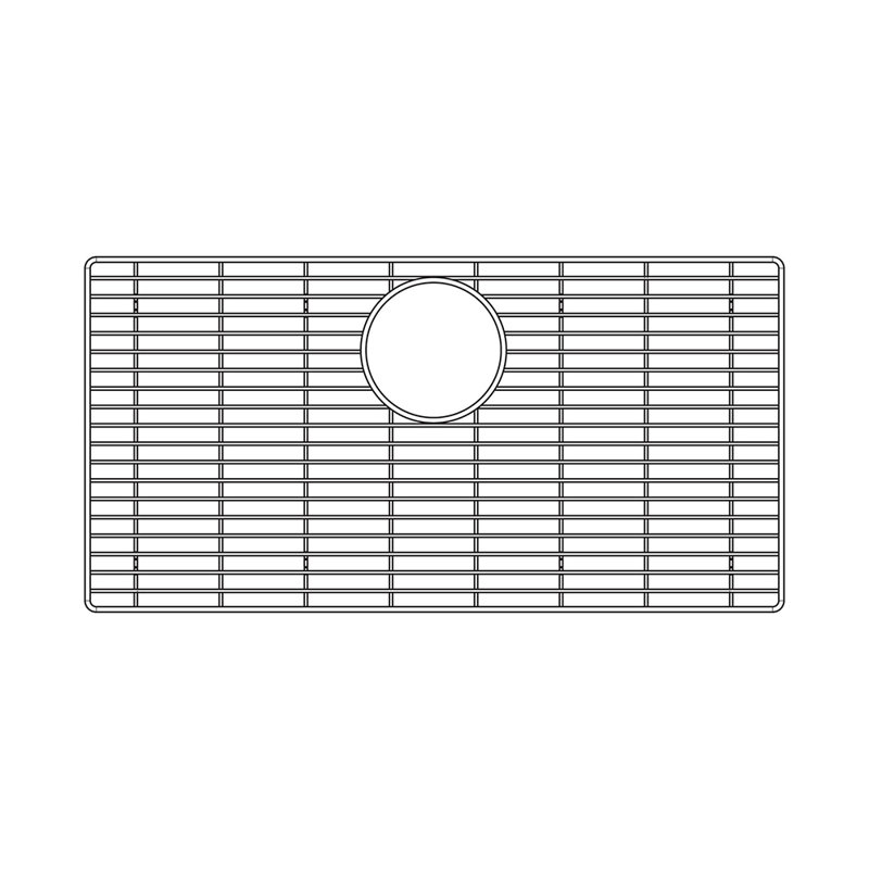 Grille d'évier en acier inoxydable pour évier Ikon 33 " 
