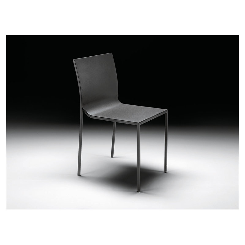 Nigel Armless Stacking Chair, Black Stained