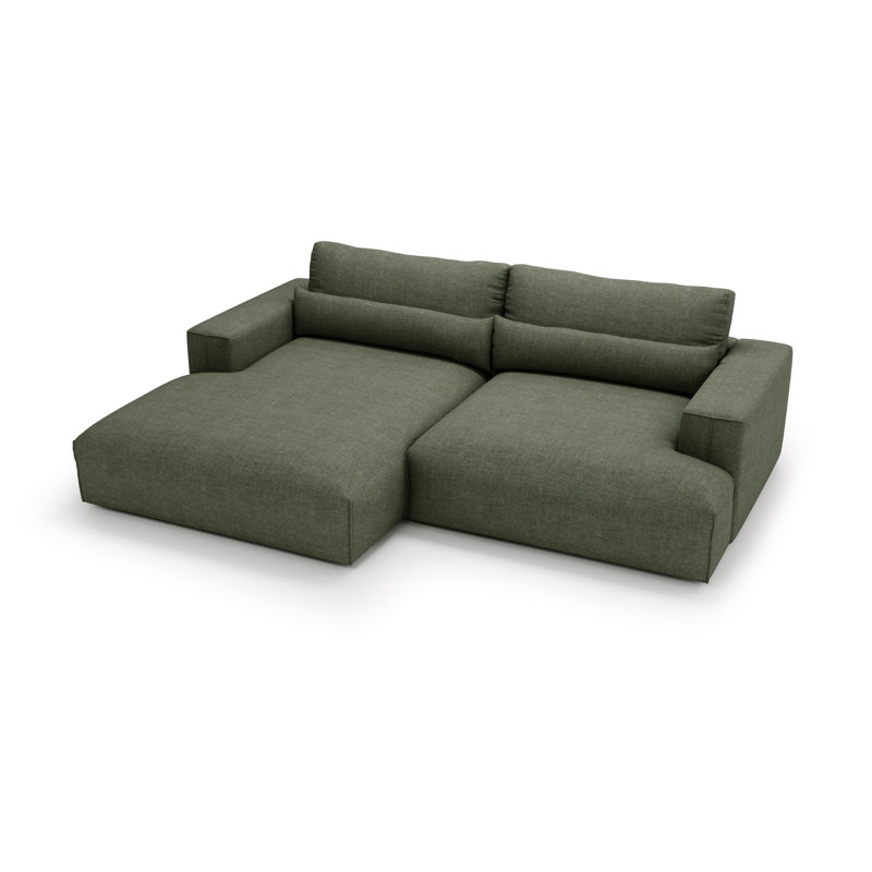 Teador 3 Seater Corner Sofa , Charcoal Grey