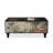 47.24" Black Solid Wood Rectangular Coffee Table
