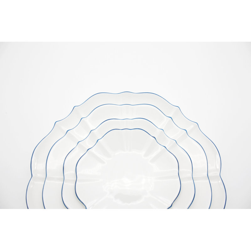 Amelie Bone China Dinner Plate, Royal Blue