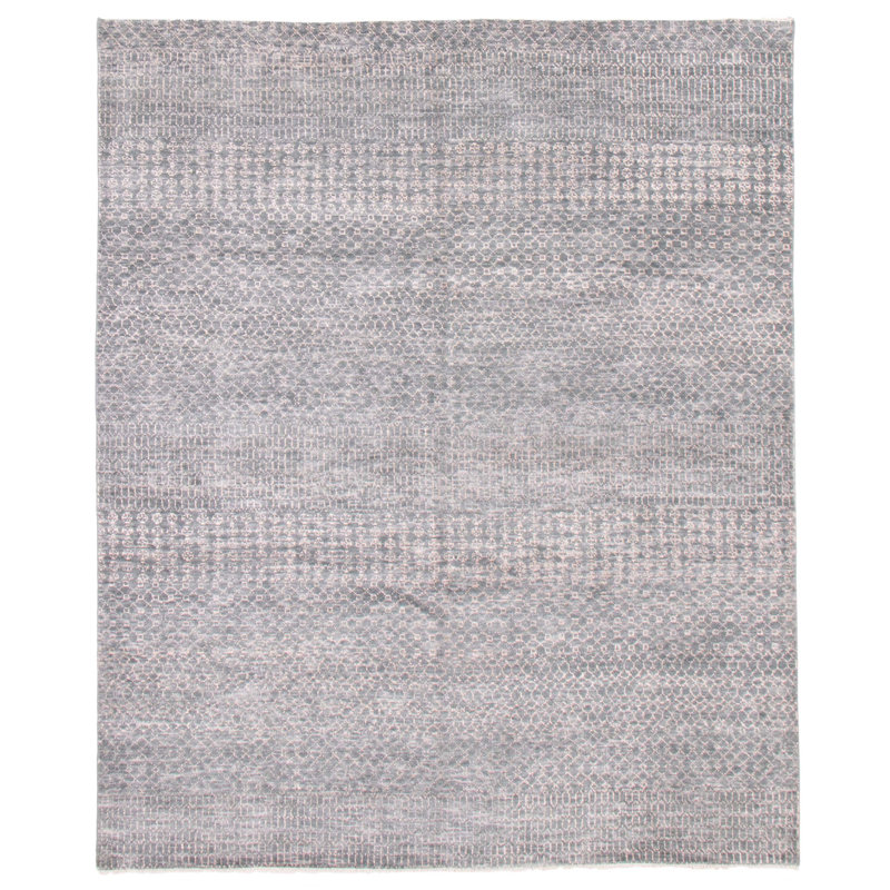 Tenyia One-of-a-Kind 7'11" X 9'9" New Age Area Rug in Dark Gray