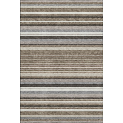Premium Machine Washable Mayfield AMF2330 Stripes Rug