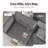 158" Modern Modular Sectional Sofa With Nailhead Trim, Oversized L Shaped Couches With Ottoman, 5-seater Deep Seat Sofa With Throw Pillow-288363167-288363163