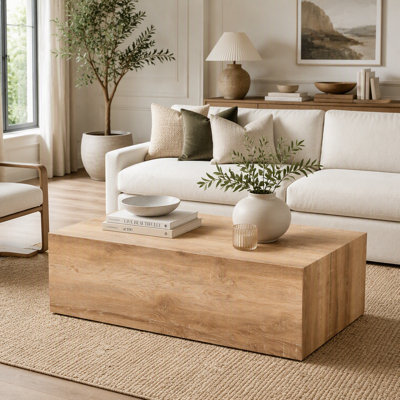 39.3" Natural MDF Coffee Table