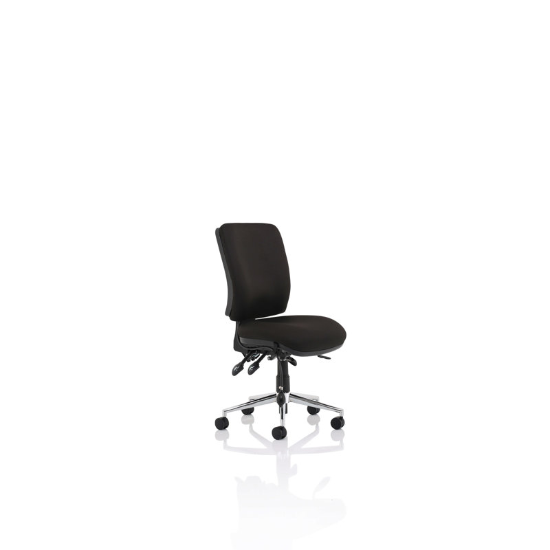 Polyester Blend Office Chair, Black