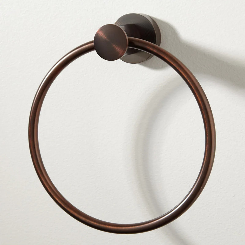 Prague Collection Wall-Mount Towel Ring, Oil Rubbed Bronze