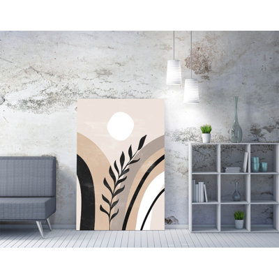 boho botanical abstract design Canvas Wall Art Print Picture