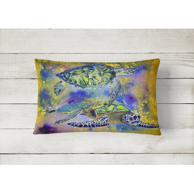 Turtle Turtle Indoor/Outdoor Throw Pillow