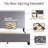 Upholstered Platform Bed Frame, Adjustable Headboard No Box Spring Needed-105498199