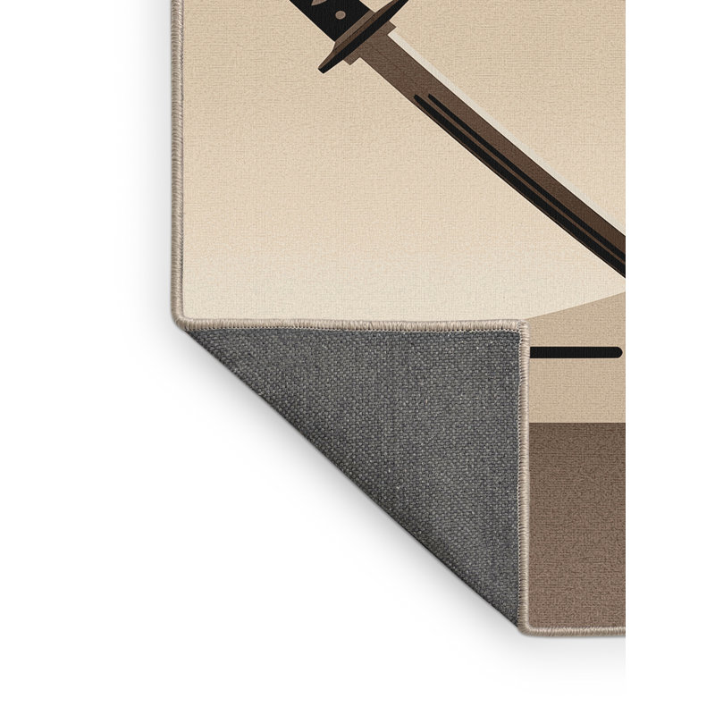 Tapis moelleux doux moelleux Athanas Seppuku Ritual, 8 x 10