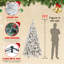 Décoration pour arbre de Noël à aiguilles rigides mélangées avec support, non pré-éclairée et pré-éclairée, 7 tailles disponibles-827033350