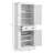 Traditional Kitchen Pantry Cabinet with Adjustable Shelves