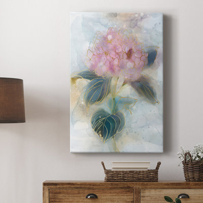 Vitrail hortensia - galerie Cavas enveloppé