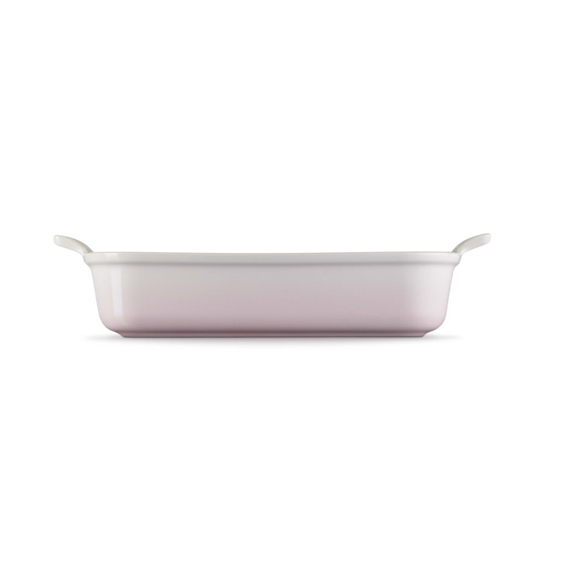 Le Creuset Stoneware Heritage Rectangular Dish, 32cm/3.85L, Shell Pink