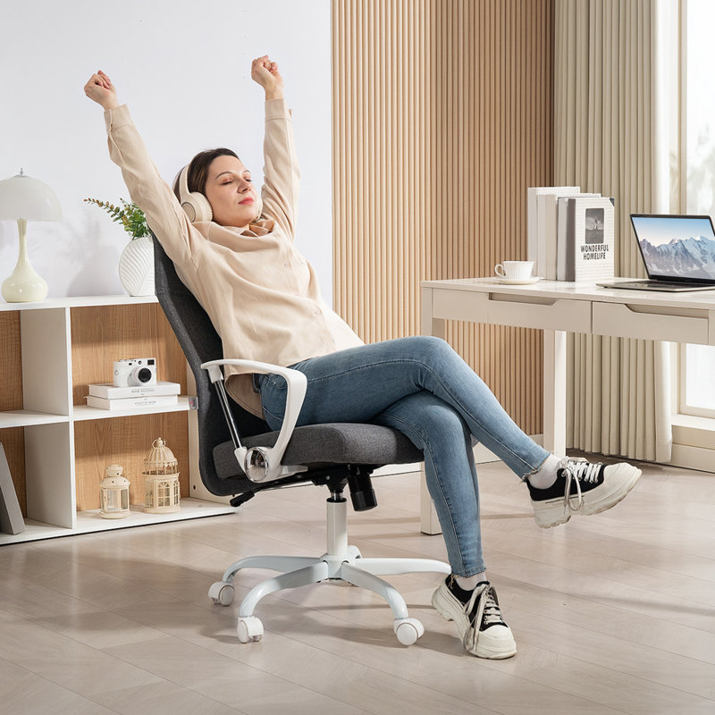 Polyester Office Chair, Grey