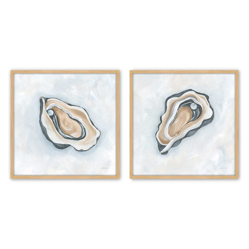 Shuck Yeah, ensemble de 2 impressions, 30 po x 30 po, Impression encadrée, Érable
