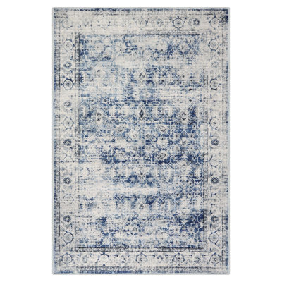 Kiner Vintage Machine Washable Area Rugs Perfect for Living Room, Dining Room, Bedroom