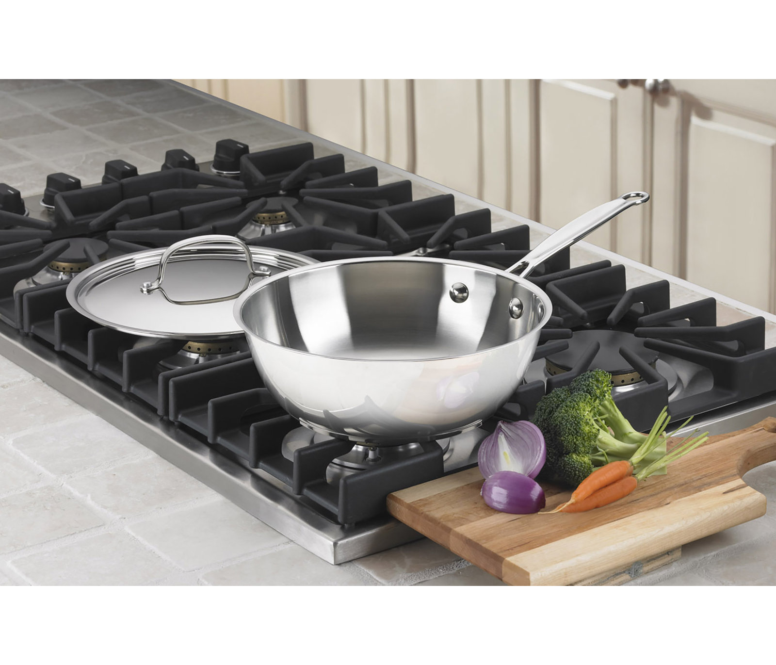 Cuisinart 3 qt. Stainless Steel Saucier with Lid