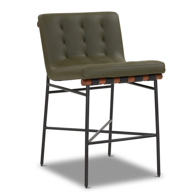 Boswin 24" Vegan Leather Counter Height Stool
